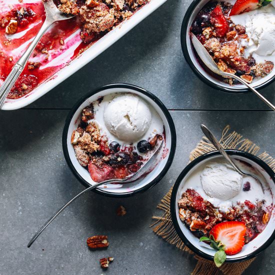 AMAZING Grain-Free Berry Crisp!