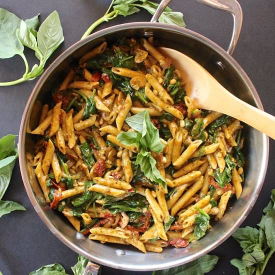 One Pot Pesto Pasta