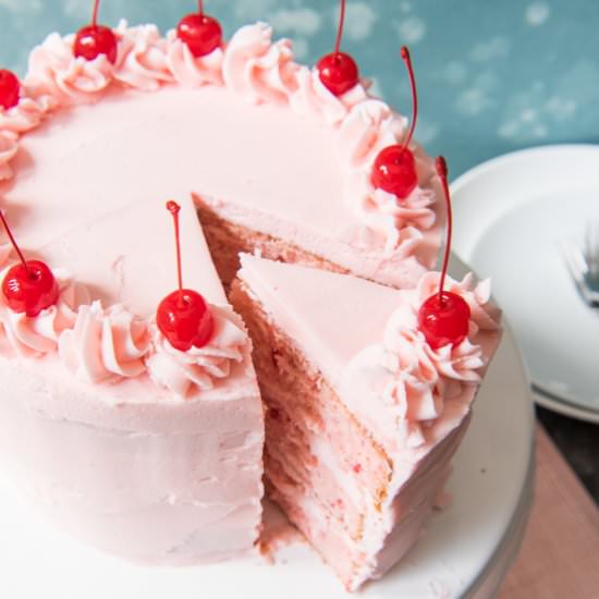 Vintage Cherry Chip Layer Cake