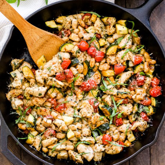 Italian Chicken & Vegetable Skillet