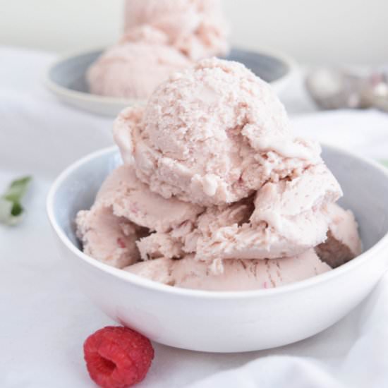 Raspberry Sage Ice Cream