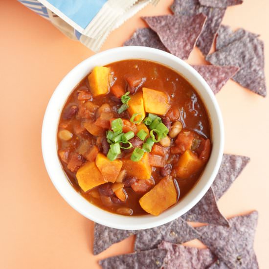 One-Pot Vegan Sweet Potato Chili