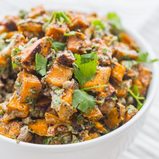 Herb Roasted Sweet Potato Salad