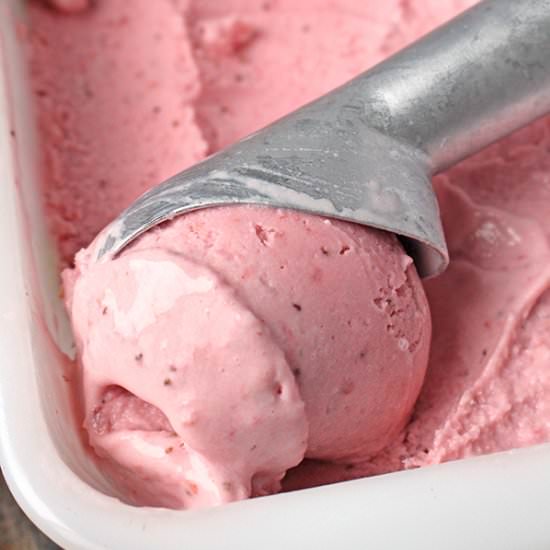 Paleo Strawberry Ice Cream