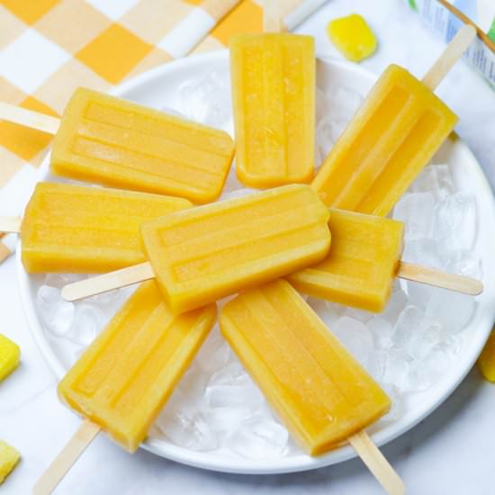 Orange Mango Popsicles