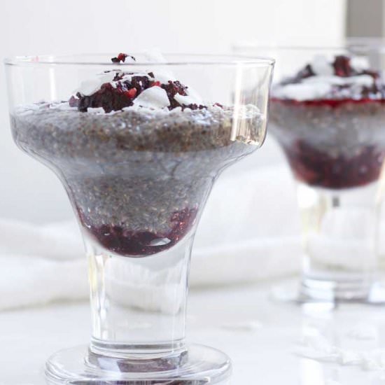Coconut Berry Chia Pudding