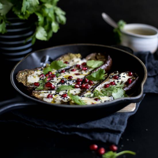 Roasted Eggplant with Tahini Sauce