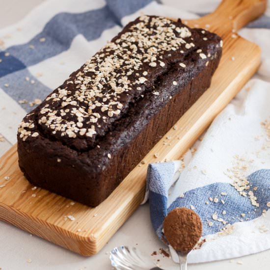 Banana, Oatmeal, and Carob Bread