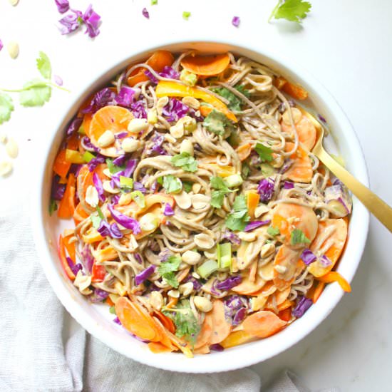 Soba Noodle Salad Peanut Dressing