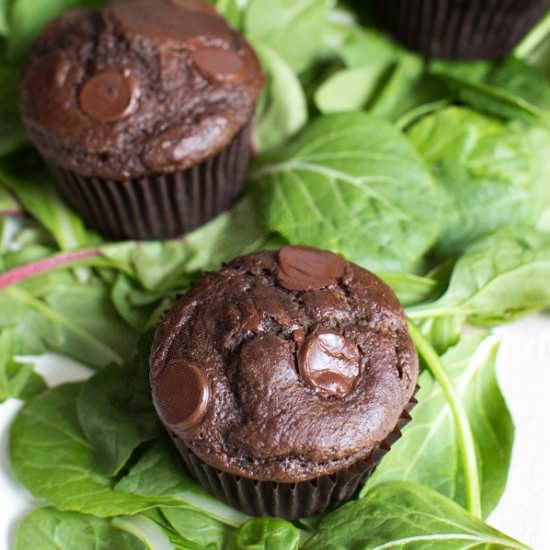 Superfood Double Chocolate Muffins
