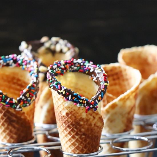 Grain-Free Waffle Cones