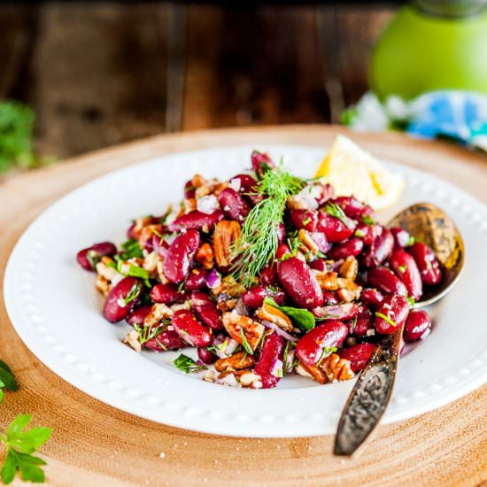 Bean and Pecan Salad