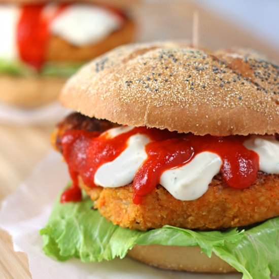 Sriracha Veggie Burger