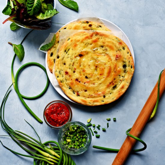 Garlic Scape French Galettes
