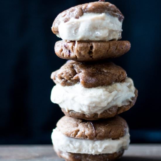 Chocolate Coffee Ice Cream Sandwich
