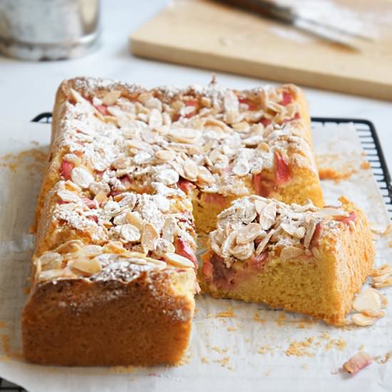 Rhubarb Almond Cake (gluten-free)