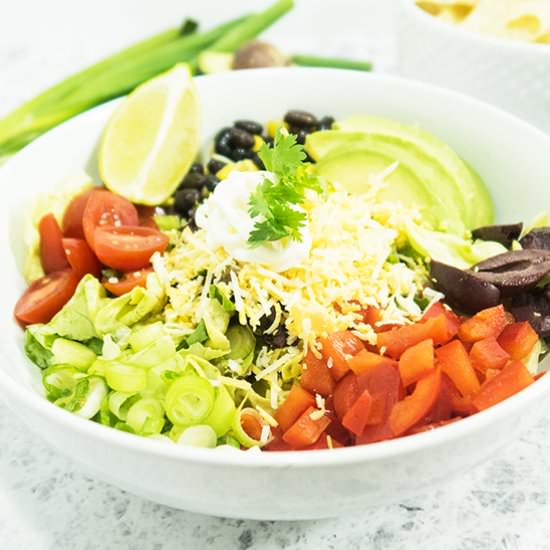 Best Vegetarian Black Bean Taco Salad