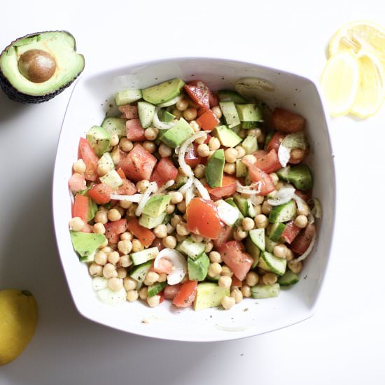 Vegan Avocado Chickpea Salad