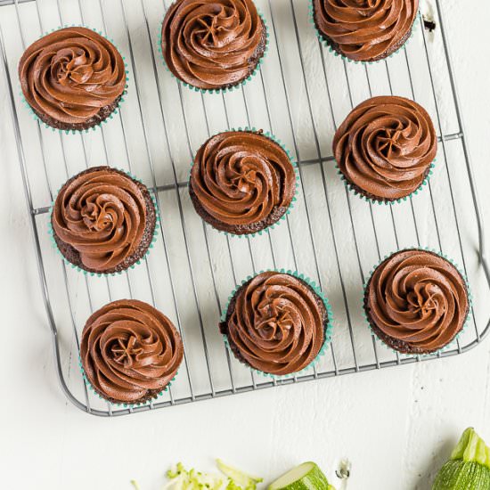 Chocolate Zucchini Cupcakes