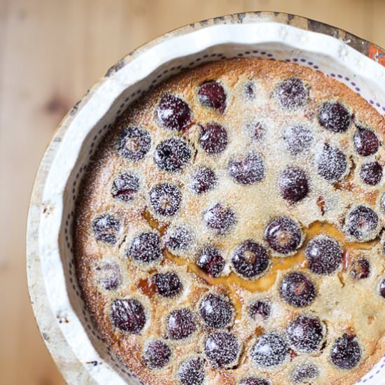 Coconut Cherry Clafoutis