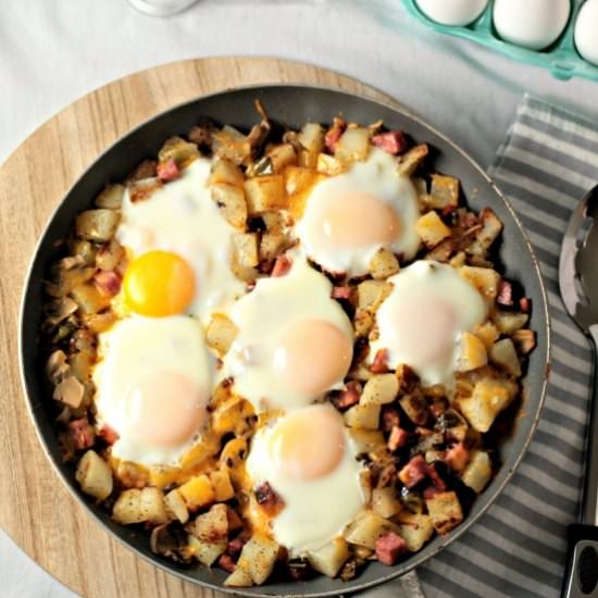 Ham Potato Breakfast Skillet