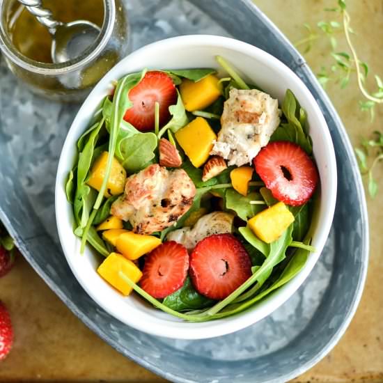 Strawberry, Mango, + Chicken Salad