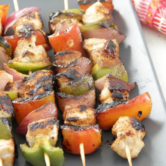 Chili Lime Chicken Kebabs