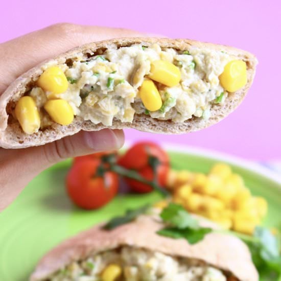 Chickpea Mayonnaise Salad Sandwich