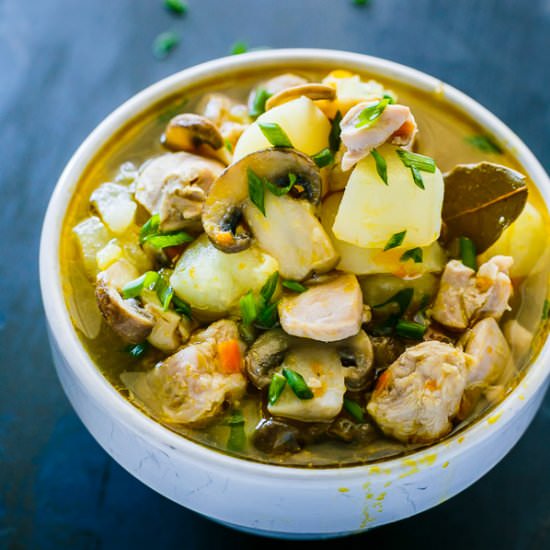 Zucchini Mushroom Chicken Stew