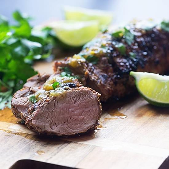 Salsa Verde Pork Tenderloin