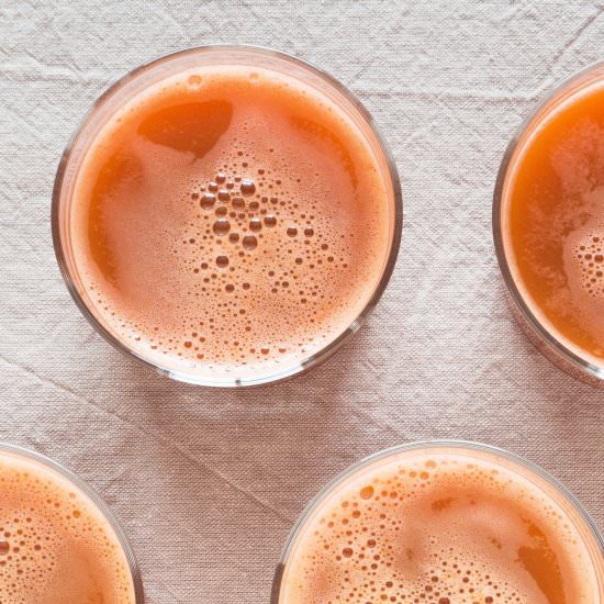 No Juicer Carrot and Ginger Juice