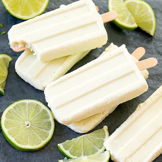 Lime Coconut Ice Pops