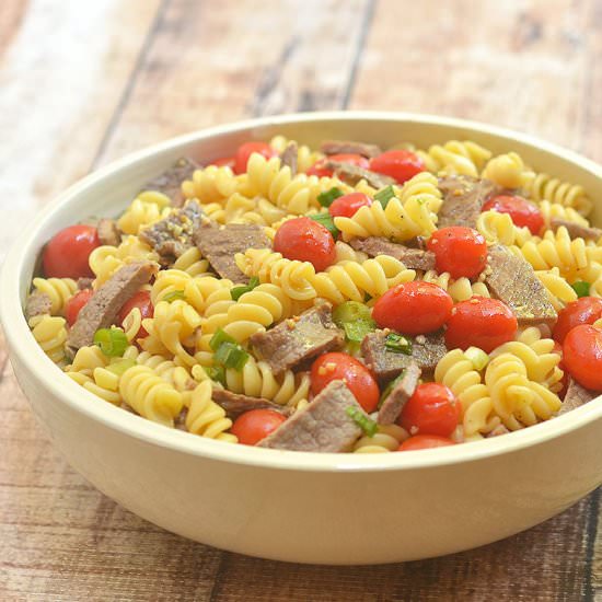 Mongolian Beef Pasta Salad