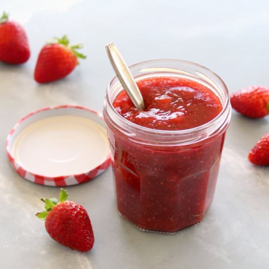 Sugar Free Strawberry Chia Seed Jam