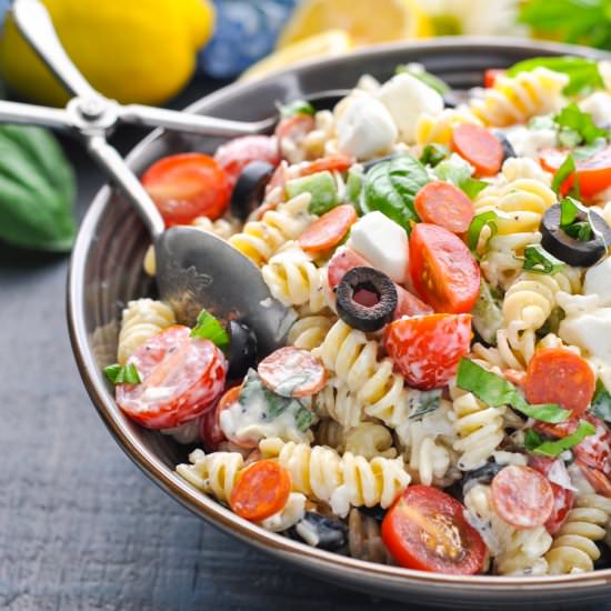 Creamy Italian Pasta Salad