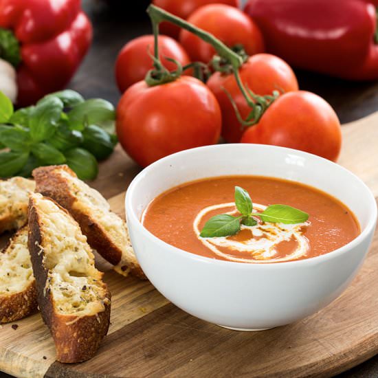 Roasted Tomato and Red Pepper Soup