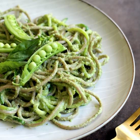 Soba Noodles with Basil