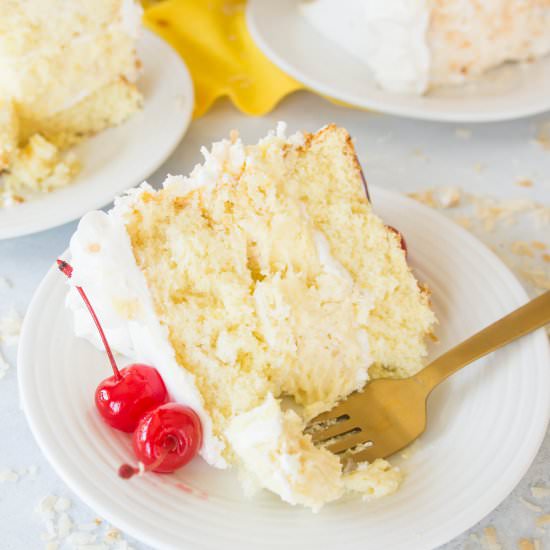 Piña Colada Cheesecake Cake