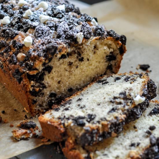 Cookies and Cream Loaf Cake