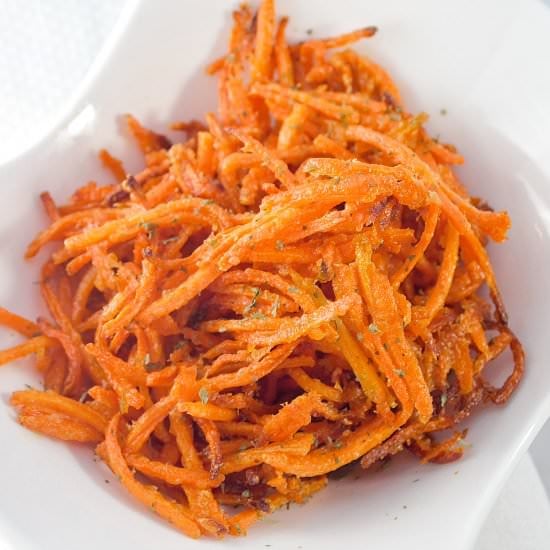 Parmesan Carrot Shoestring Fries