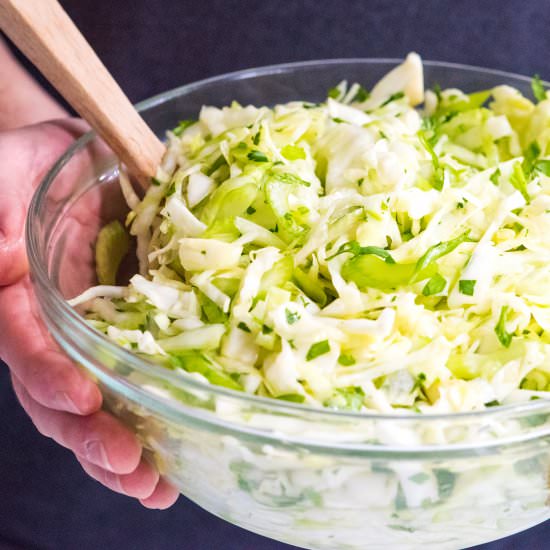 Cilantro Lime Coleslaw Salad