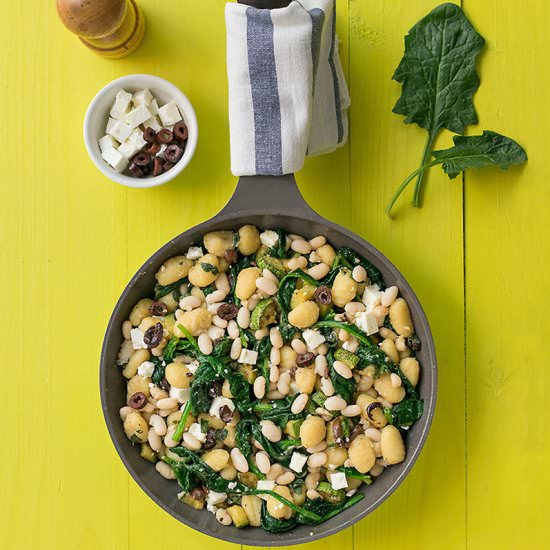 Gnocchi with White Beans & Spinach