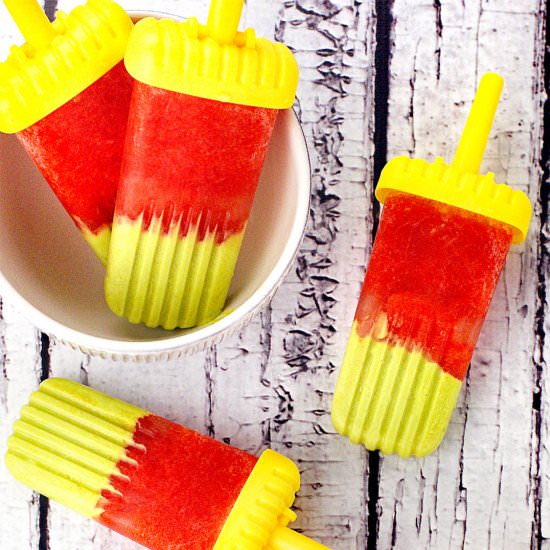 Avocado & Watermelon Ice Pops