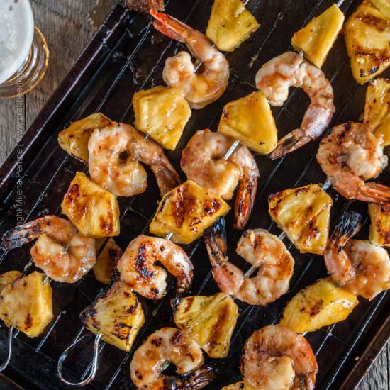 IPA Teriyaki Shrimp Skewers