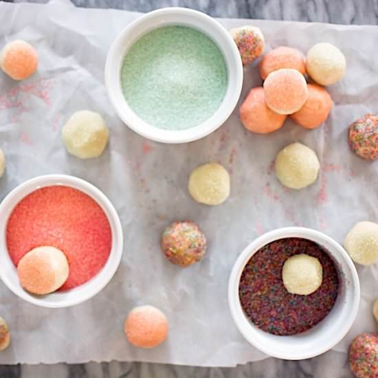 Sugar Cookie Dough Truffles