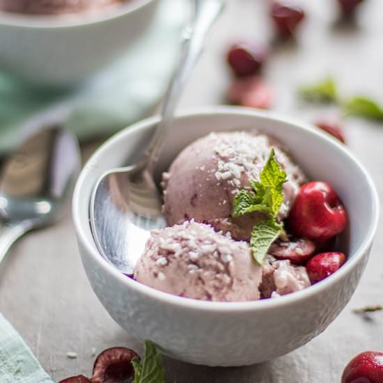 Cherry Coconut Sorbet