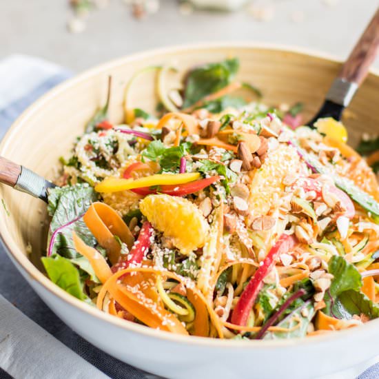 Asian Orange Zoodle Salad