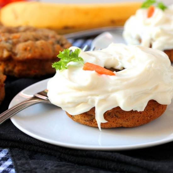 Carrot Cake Banana Bread Doughnuts