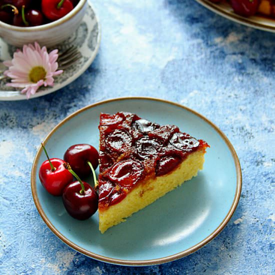 Upside-down Cherry Cake