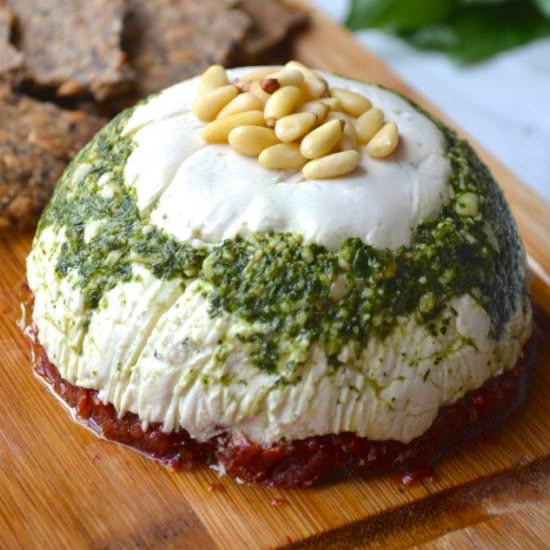 Vegan Goat Cheese Tower